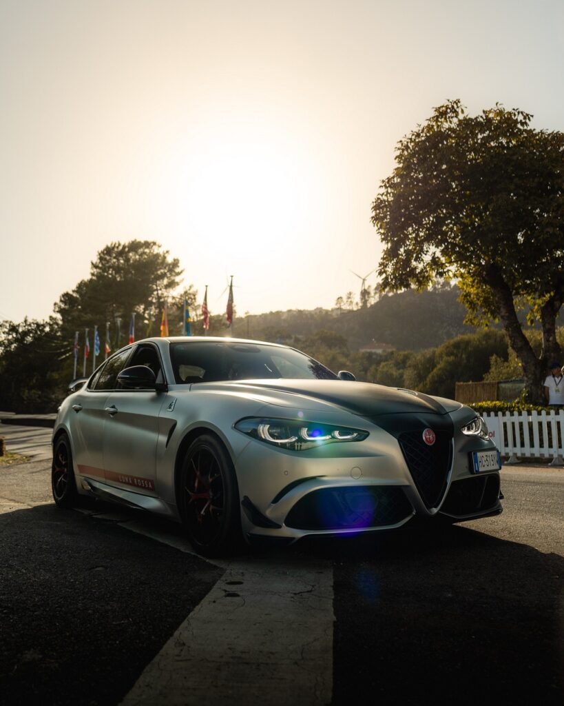 Alfa Romeo Giulia Quadrifoglio Luna Rossa no Caramulo