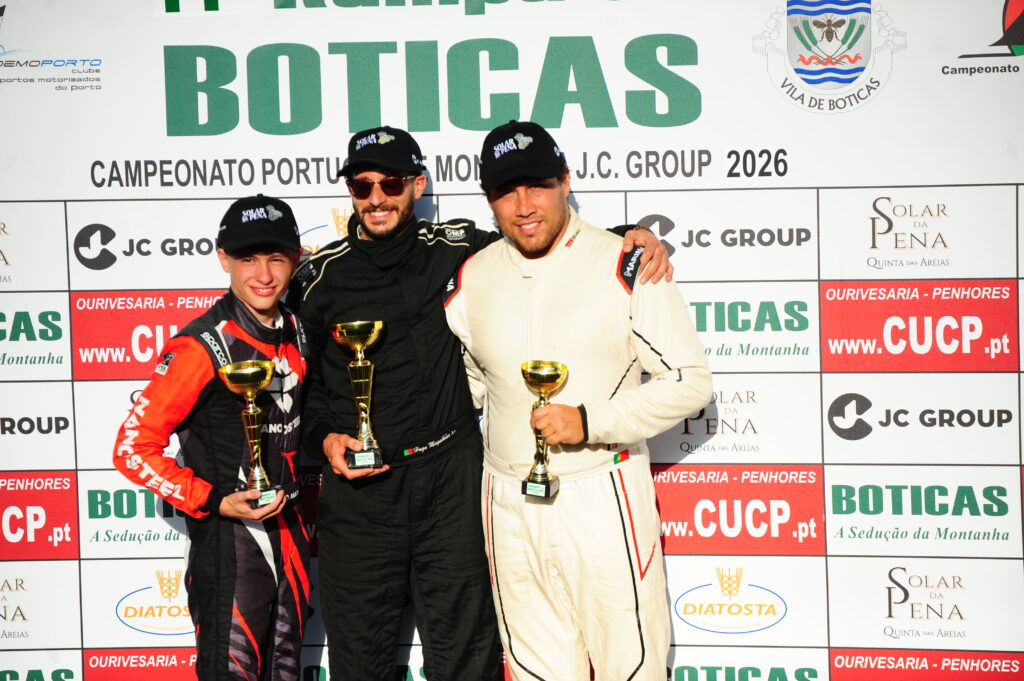 Pódio da categoria de Diogo Marques na Rampa de Boticas