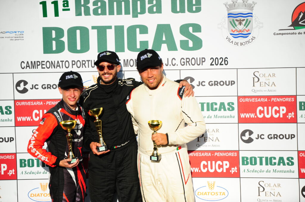 Francisco Macedo no pódio da Rampa de Boticas