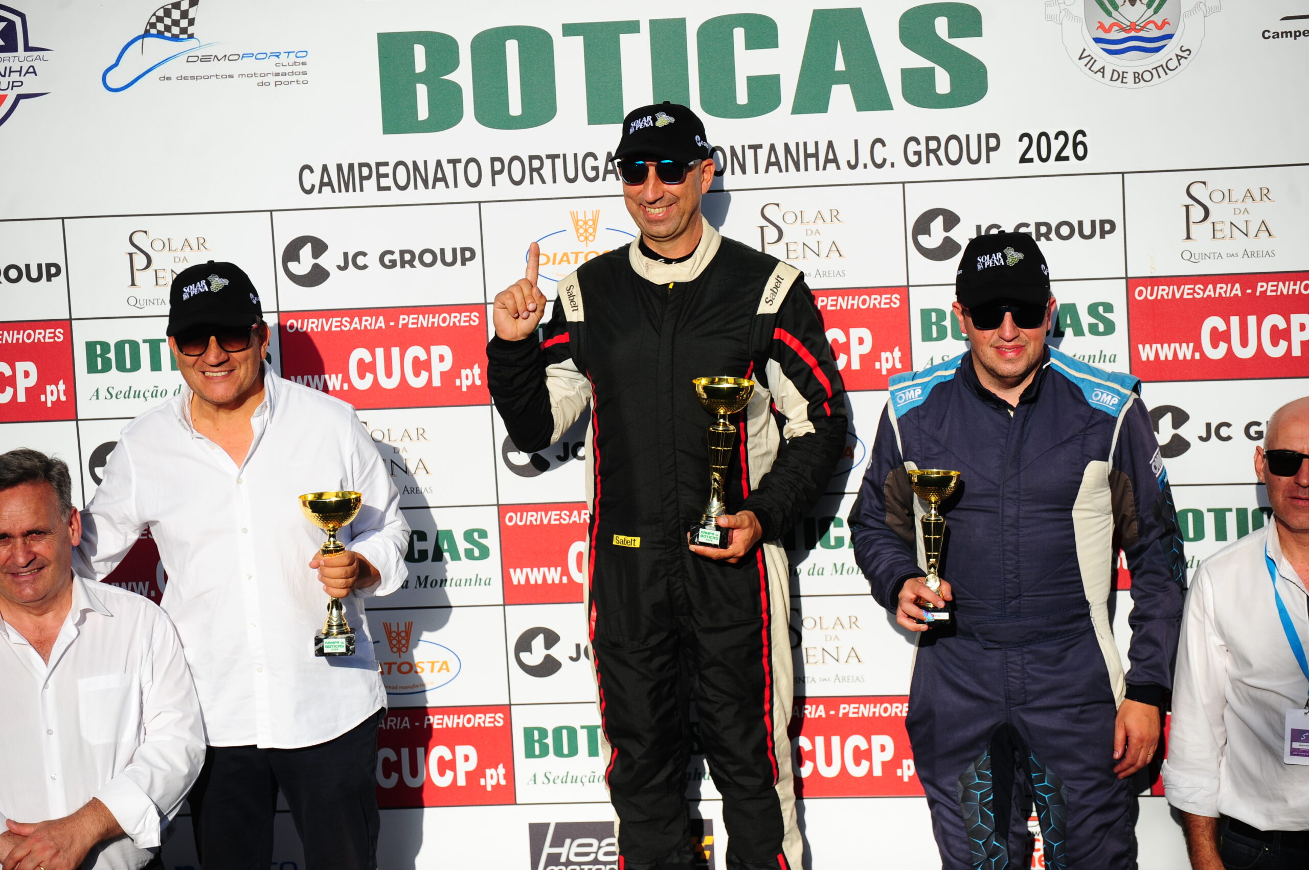 Alberto Pereira no pódio da Rampa de Boticas