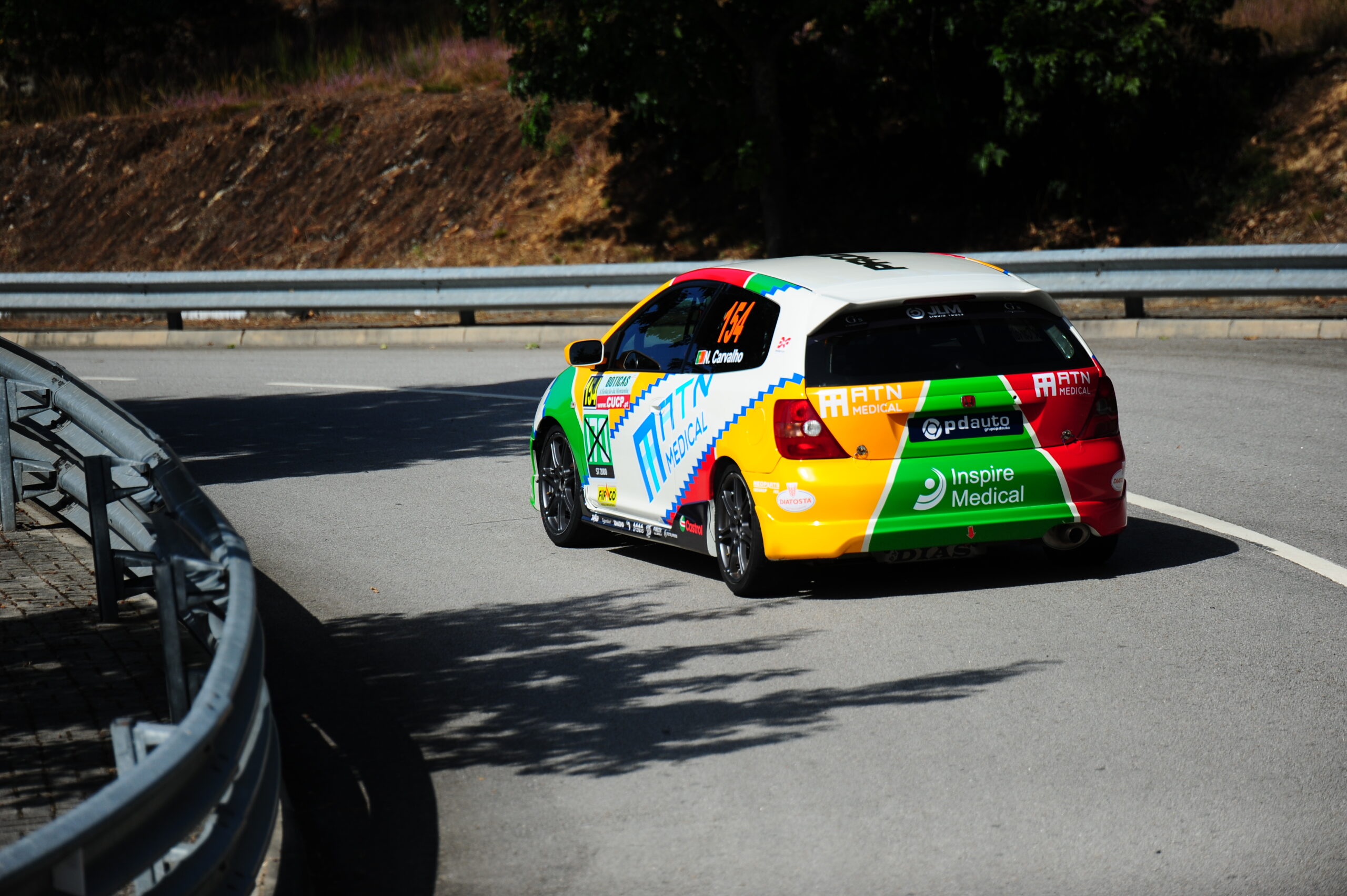 Honda Civic Type R de Nuno Carvalho na Rampa de Boticas